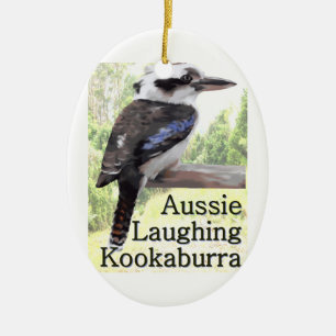Adorno De Cerámica Kookaburra de risa australiano