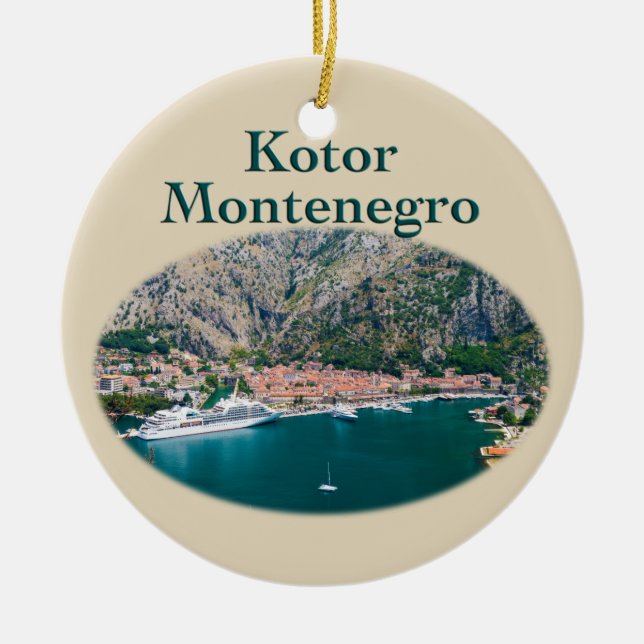 Adorno De Cerámica Kotor, Montenegro: Grado estari (Frente)