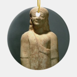 Adorno De Cerámica Kouros Dionysermos, Griego, período arcaico, c.60