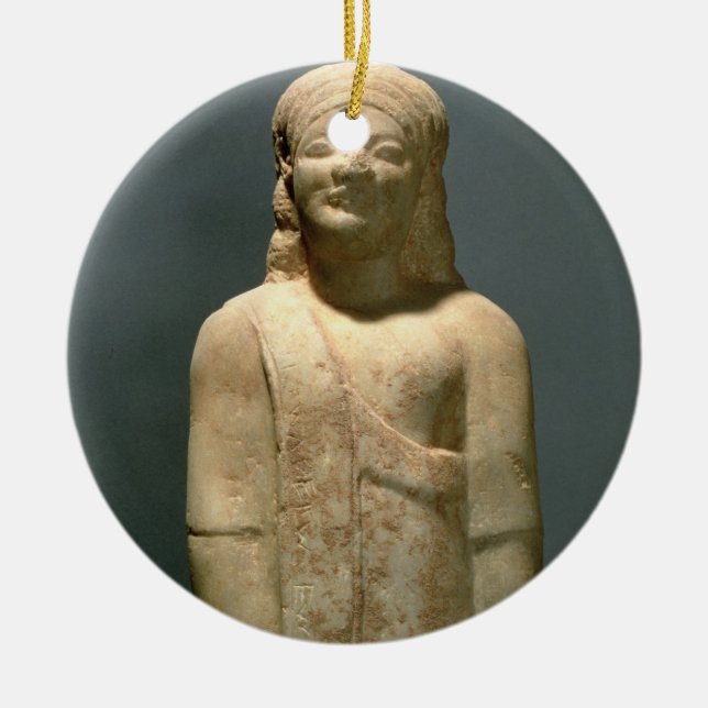Adorno De Cerámica Kouros Dionysermos, Griego, período arcaico, c.600 (Frente)
