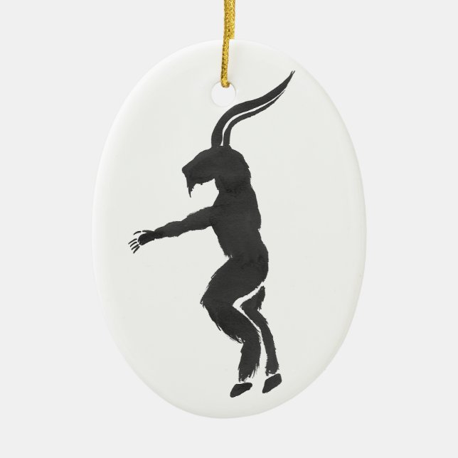 Adorno De Cerámica Krampus (Frente)