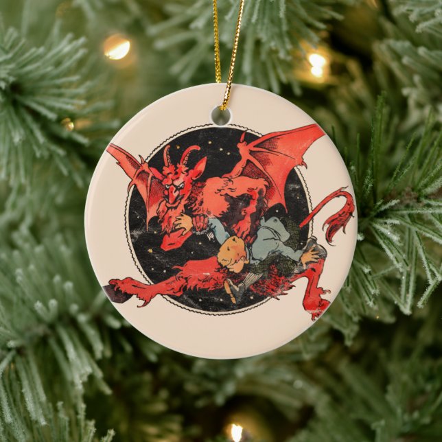 Adorno De Cerámica Krampus (Árbol)