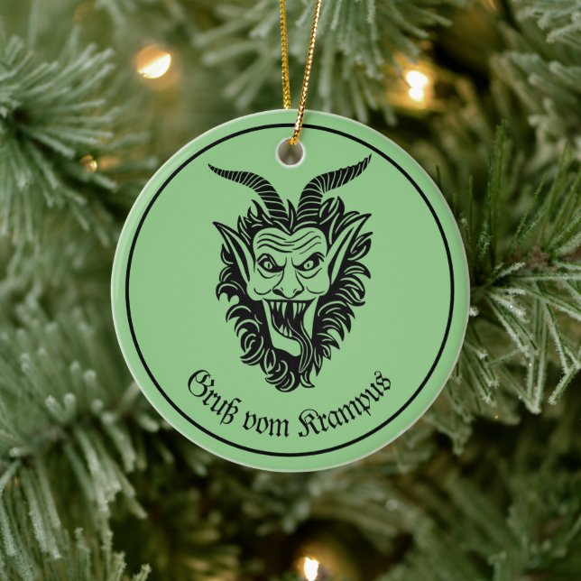 Adorno De Cerámica Krampus (Árbol)