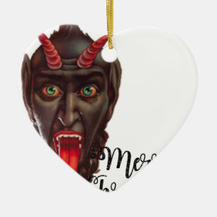 Adorno De Cerámica krampus merry christmas