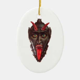 Adorno De Cerámica krampus vintage