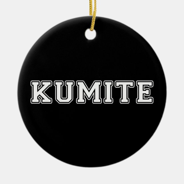 Adorno De Cerámica Kumite (Frente)