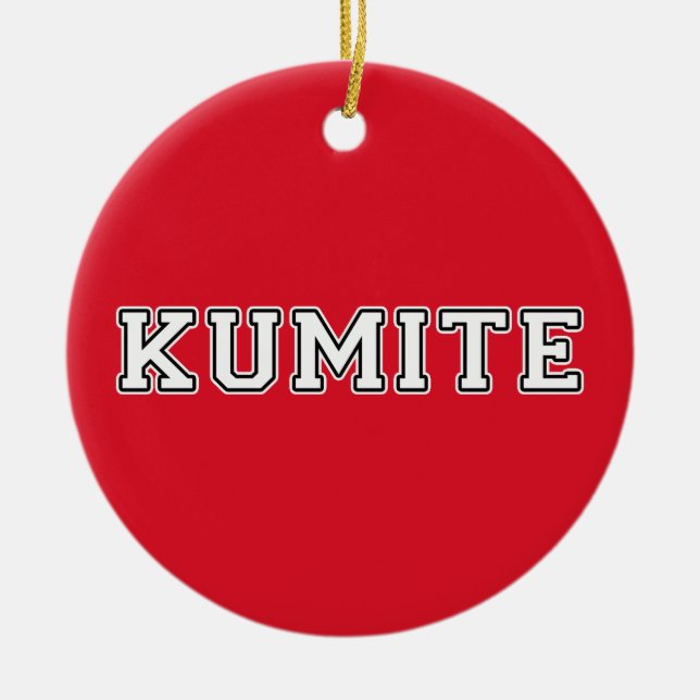 Adorno De Cerámica Kumite (Frente)