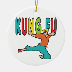 Adorno De Cerámica Kung Fu