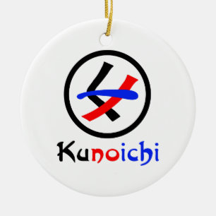 Adorno De Cerámica Kunoichi くノ一 Ninja Femenina