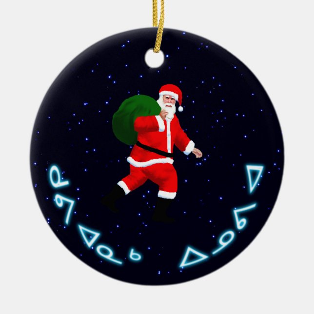 Adorno De Cerámica Kuvianak Innovia - Santa Claus (Frente)