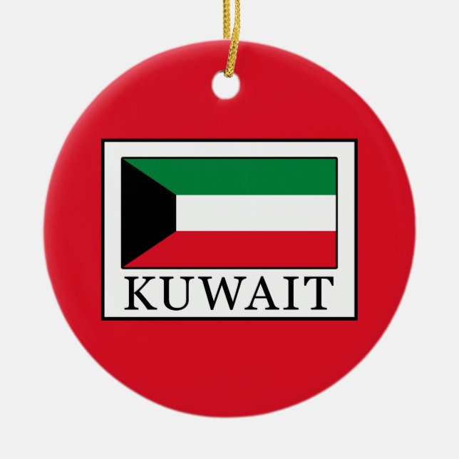 Adorno De Cerámica Kuwait (Frente)