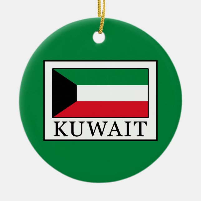 Adorno De Cerámica Kuwait (Frente)