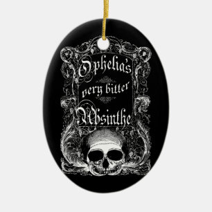 Adorno De Cerámica La absinthe muy amarga de Ophelia