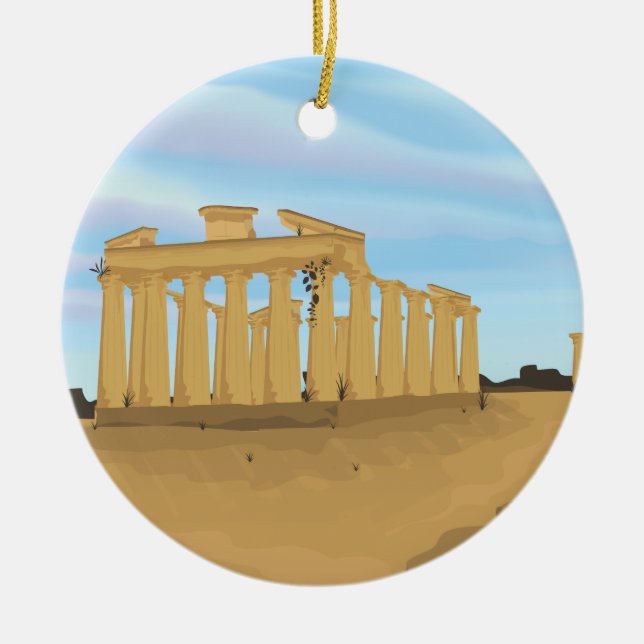 Adorno De Cerámica La Acrópolis del personalizado de Atenas (Frente)