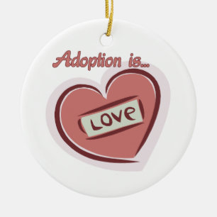 Adorno De Cerámica La adopción es amor