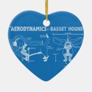 Adorno De Cerámica La aerodinámica de un montón basset