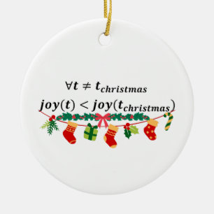 Adorno De Cerámica La alegría en los navidades es siempre mayor, navi