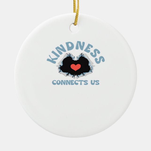 Adorno De Cerámica La Amabilidad Nos Conecta Con El Clásico (Frente)