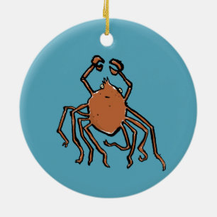Adorno De Cerámica la araña de mar groovy