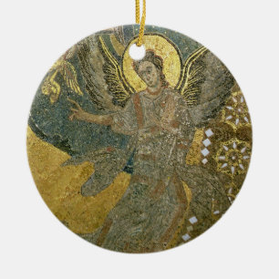 Adorno De Cerámica La Arca de la Alianza apoyada por Cherubim, para