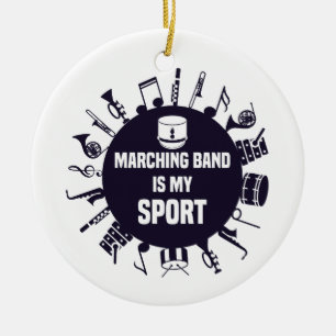Adorno De Cerámica La banda de marchas es mi deporte