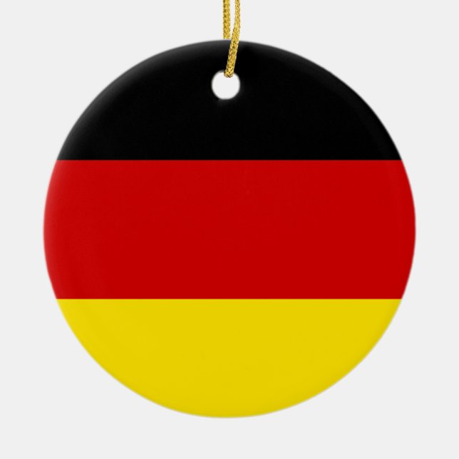Adorno De Cerámica La bandera de Alemania (Frente)