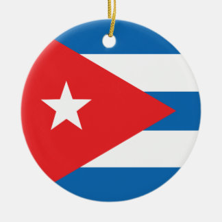 Adorno De Cerámica La bandera de Cuba