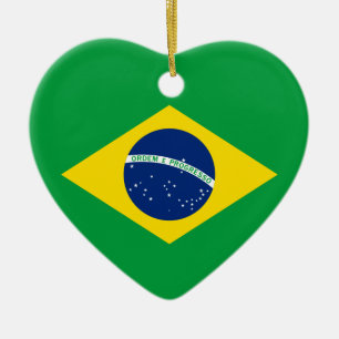 Adorno De Cerámica La bandera del Brasil
