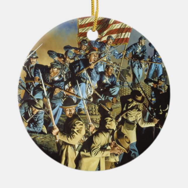 Adorno De Cerámica La bandera vieja nunca tocó la tierra (Frente)