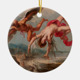 Adorno De Cerámica La caída de Icarus (por Jacob Peter Gowy)