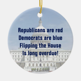 Adorno De Cerámica La caída de la Cámara de Representantes