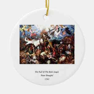 Adorno De Cerámica "La caída de los ángeles rebeldes" de Bruegel (156
