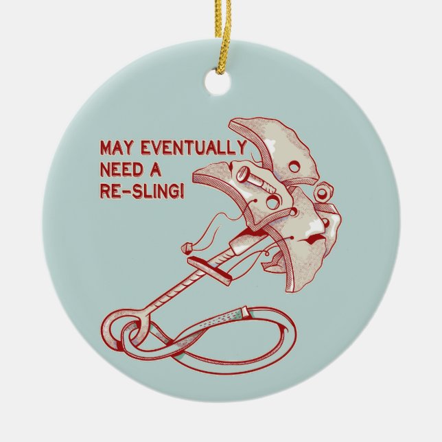 Adorno De Cerámica La cámara de escalada de la roca antigua es divert (Frente)