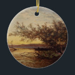 Adorno De Cerámica La Camargue, Coucher De Soleil - Félix Ziem<br><div class="desc">"La Camargue, Coucher De Soleil" de Félix Ziem es una impresionante representación de una puesta de sol sobre el vasto e indómito paisaje de la región de la Camarga en el sur de Francia. El cuadro está impregnado de cálidos tonos dorados y crimson que reflejan las tranquilas aguas, creando un...</div>