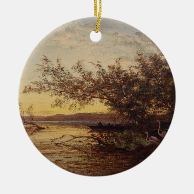 Adorno De Cerámica La Camargue, Coucher De Soleil - Félix Ziem (Frente)