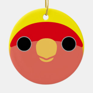 Adorno De Cerámica La cara de un amorío estadounidense con cara de me