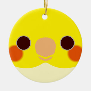 Adorno De Cerámica La cara de un cóctel de lutino