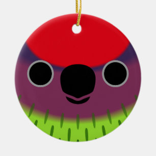 Adorno De Cerámica La cara de un lorikeet de Goldie