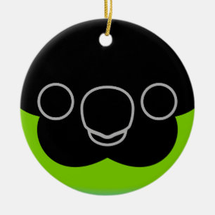 Adorno De Cerámica La cara de un paracaídas de Nanday