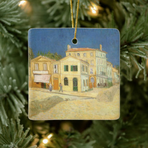 Adorno De Cerámica La Casa Amarilla de Vincent van Gogh