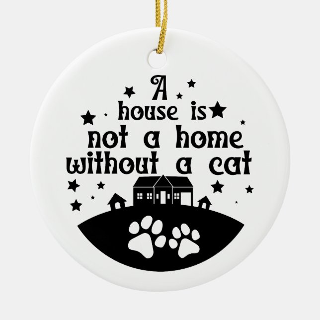 Adorno De Cerámica La casa no es un hogar | ambas caras (Frente)