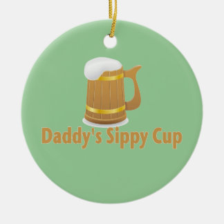 Adorno De Cerámica La cerveza Sippy del papá