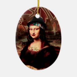 Adorno De Cerámica La Chola Mona Lisa