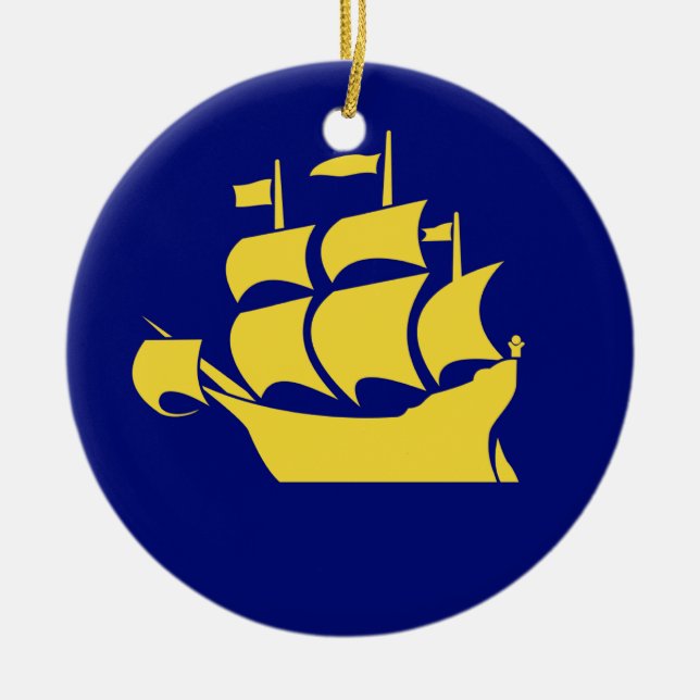 ADORNO DE CERÁMICA LA CIUDAD DE QUEBEC (Frente)