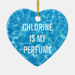Adorno De Cerámica La Cloro Es Mi Tipografía Perfume De La Piscina