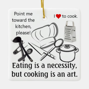 Adorno De Cerámica La Cocina Es Un Arte