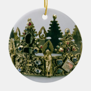 Adorno De Cerámica La corona de St. Louis, siglo XIII (plata-cerda