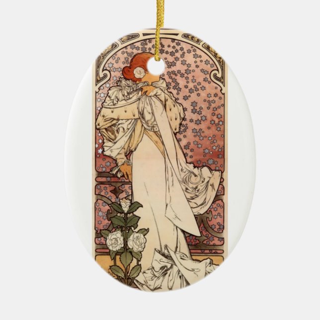 Adorno De Cerámica La Dame Aux Camelias (Frente)