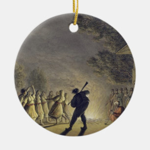Adorno De Cerámica La danza de los campesinos búlgaros, pub. por
