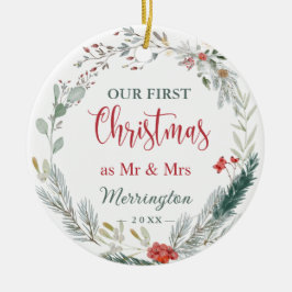 Adorno De Cerámica La ecologización del invierno 1 Navidades juntos f